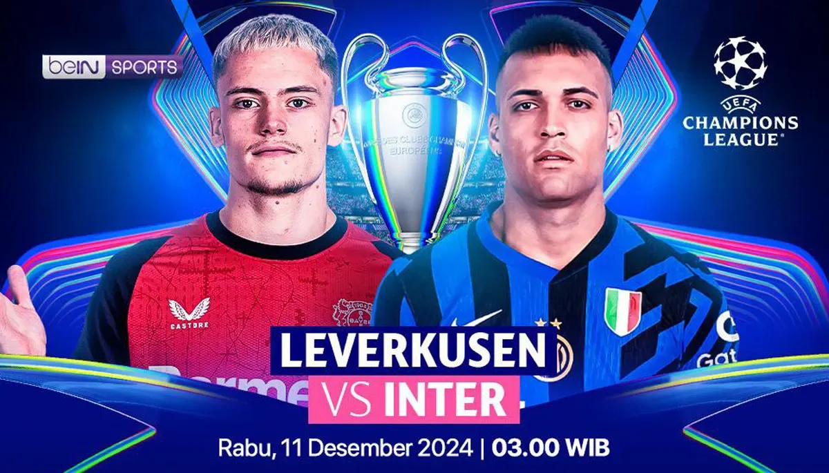 Live streaming Bayer Leverkusen vs Inter Milan. (Sumber: Vidio)