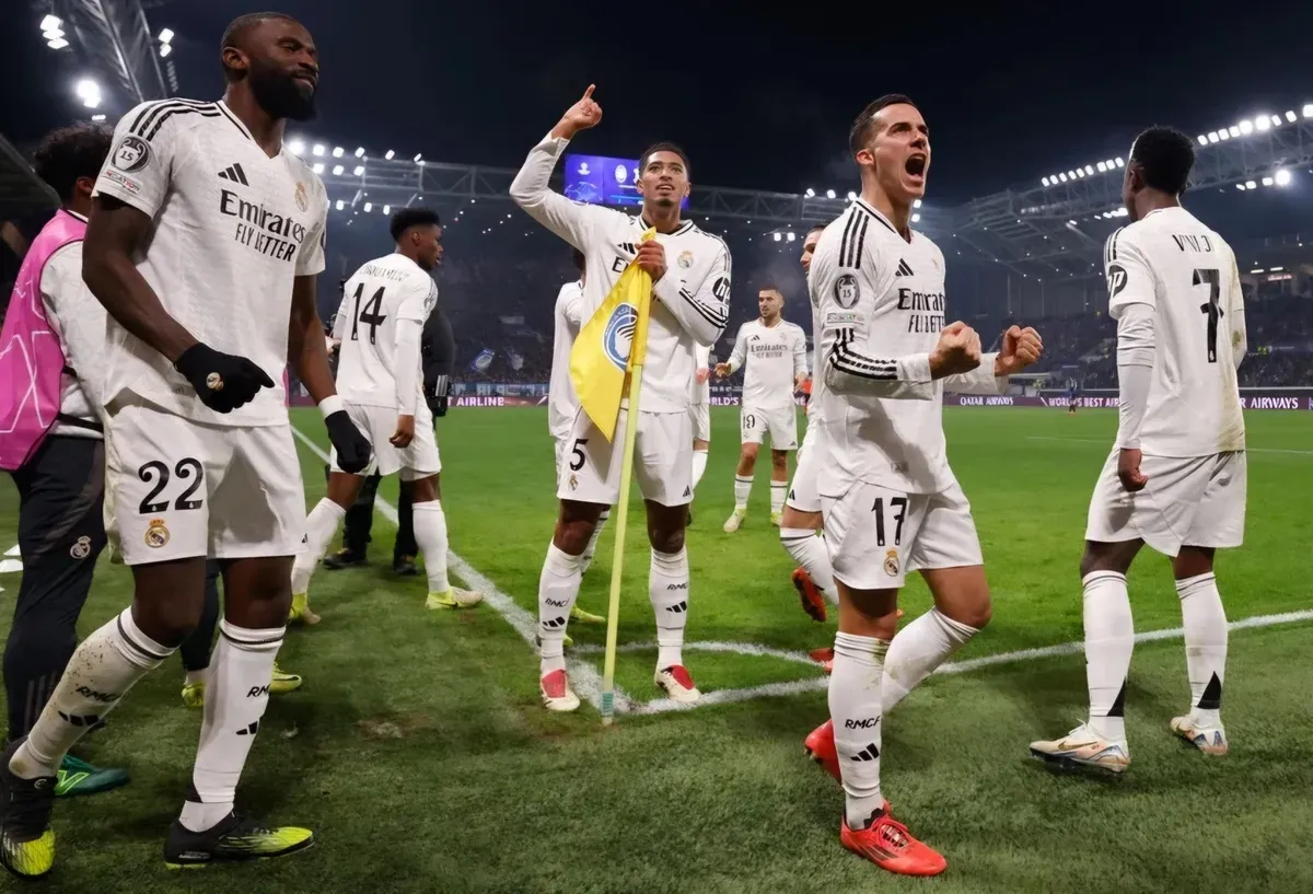 Hasil Liga Champions: Atalanta harus takluk dari Real Madrid dengan skor 2-3. (Sumber: X/ Real Madrid)