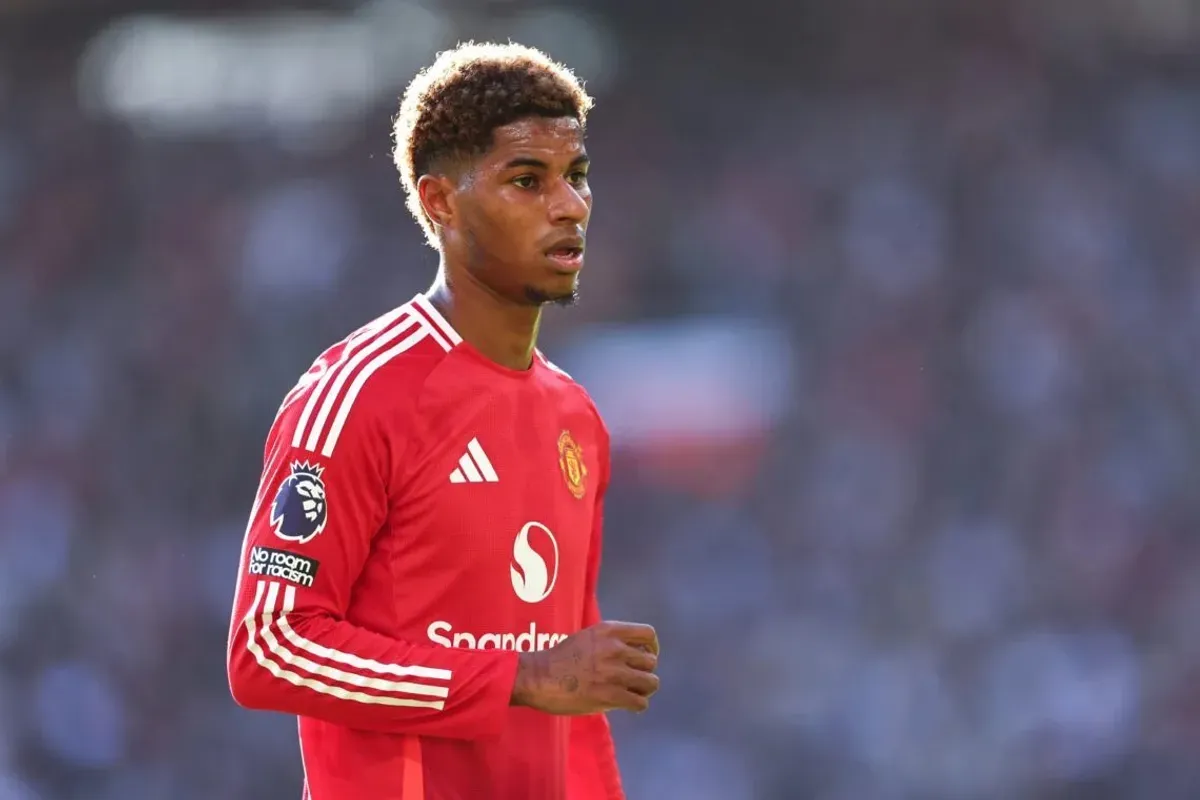 Marcus Rashford dikabarkan telah siap masuk daftar jual MU. (Sumber: X/@premierleague)