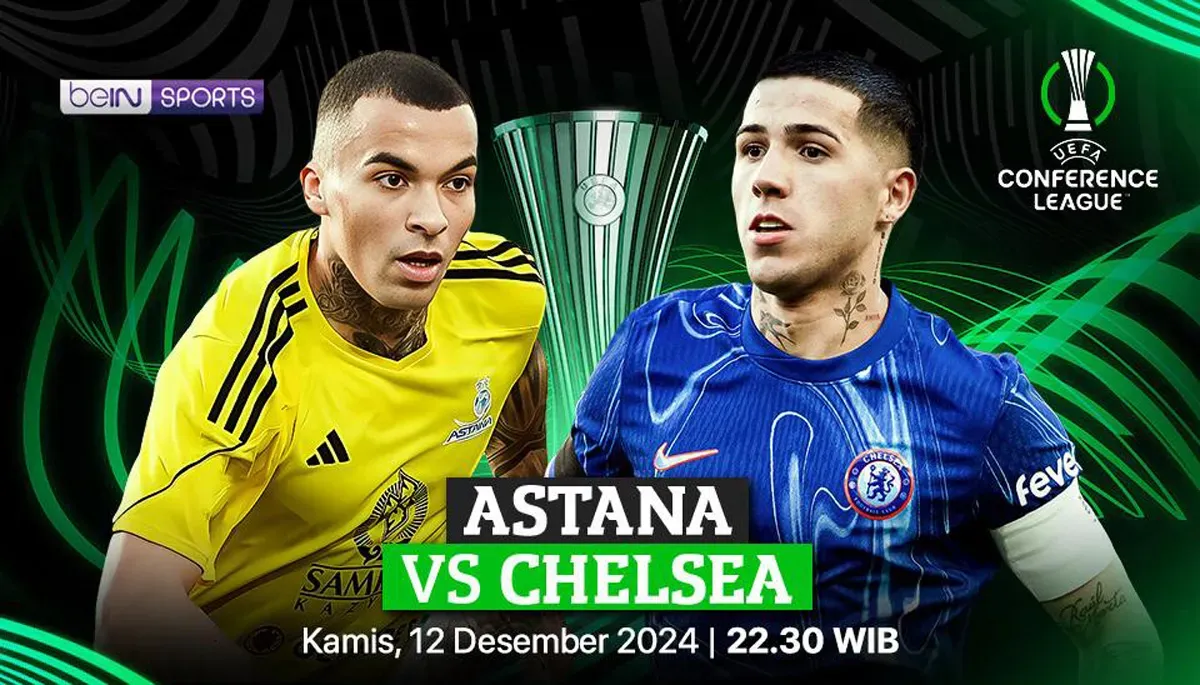 Link live streaming Astana FC vs Chelsea di matchday 5 UEFA Confrence League 2024-25. (Sumber: Vidio)