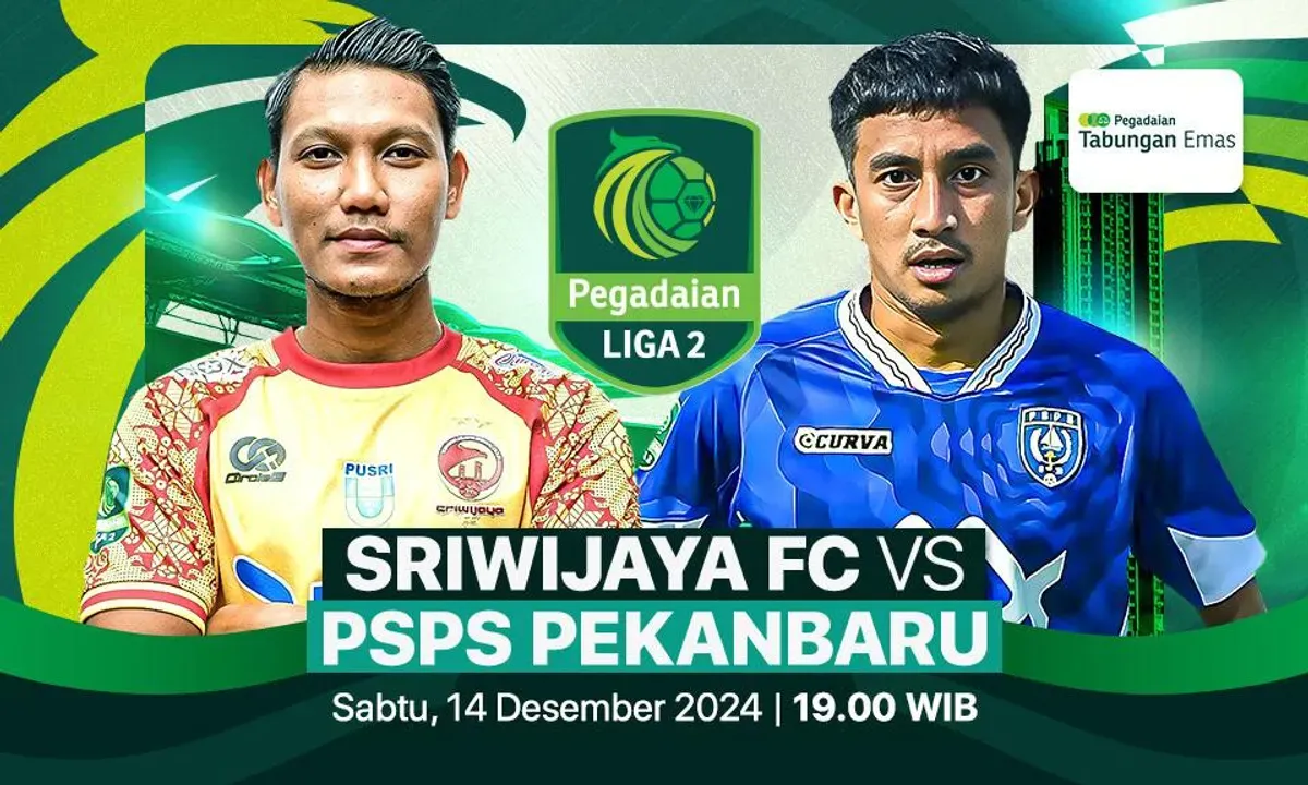 Link live streaming pertandingan Sriwijaya FC vs PSPS Riau, pada pekan ke-15 Liga 2 2024-2025. (Sumber:  | Foto: Vidio)