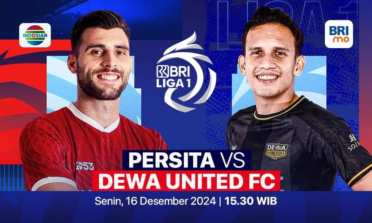 Link live streaming pertandingan Persita vs Dewa United, pada pekan ke-15 Liga 1 2024-25. (Sumber:  | Foto: Vidio)