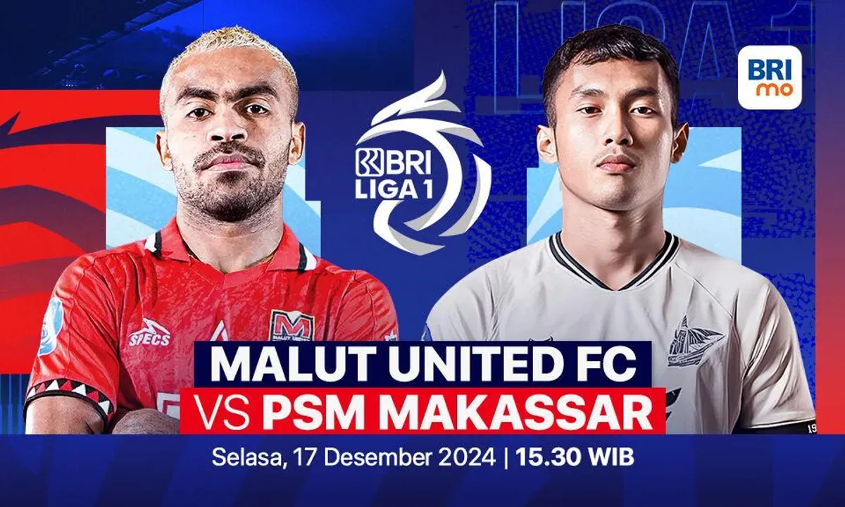 Link live streaming pertandingan Malut United vs PSM Makassar, pada pekan ke-15 Liga 1 2024-25. (Sumber:  | Foto: Vidio)