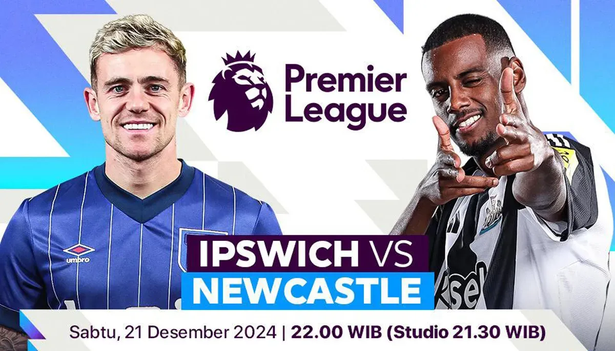 Link live streaming Ipswich Town vs Newcastle United. (Sumber: Vidio)