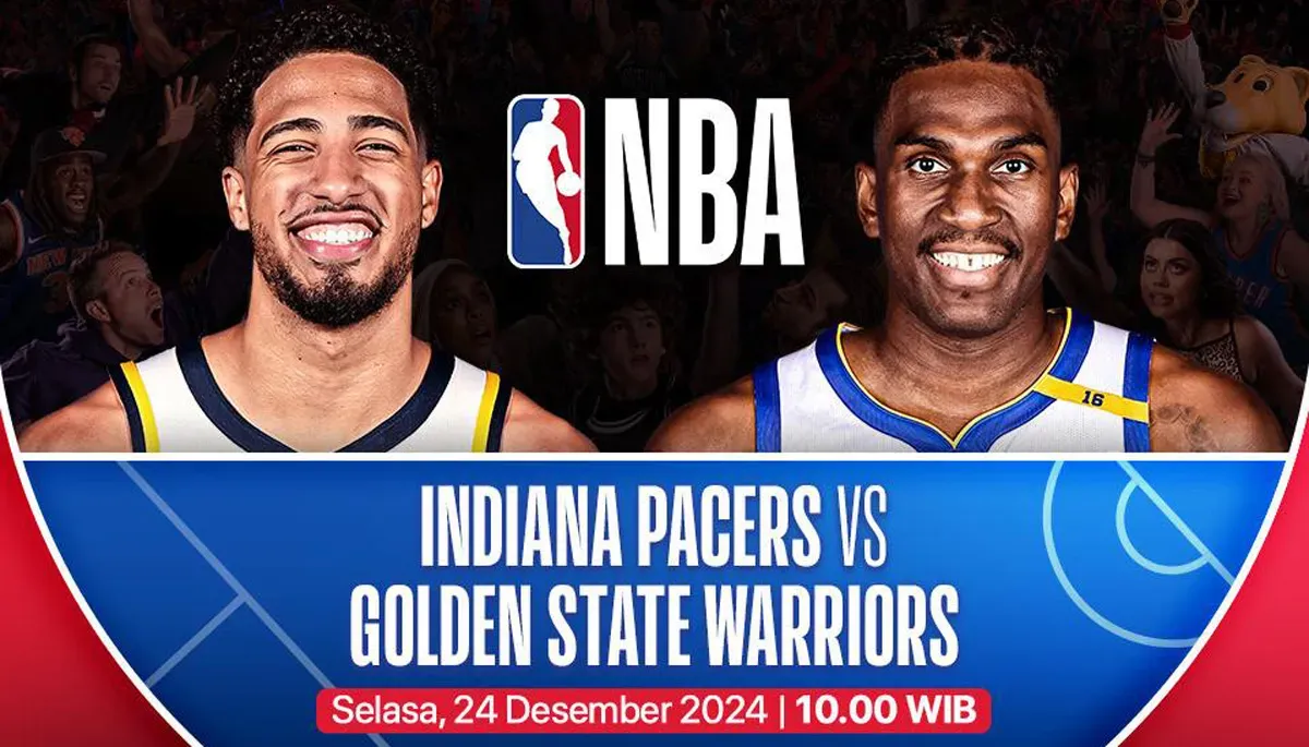 Link live streaming Indiana Pacers vs Golden State Warriors. (Sumber: Vidio)