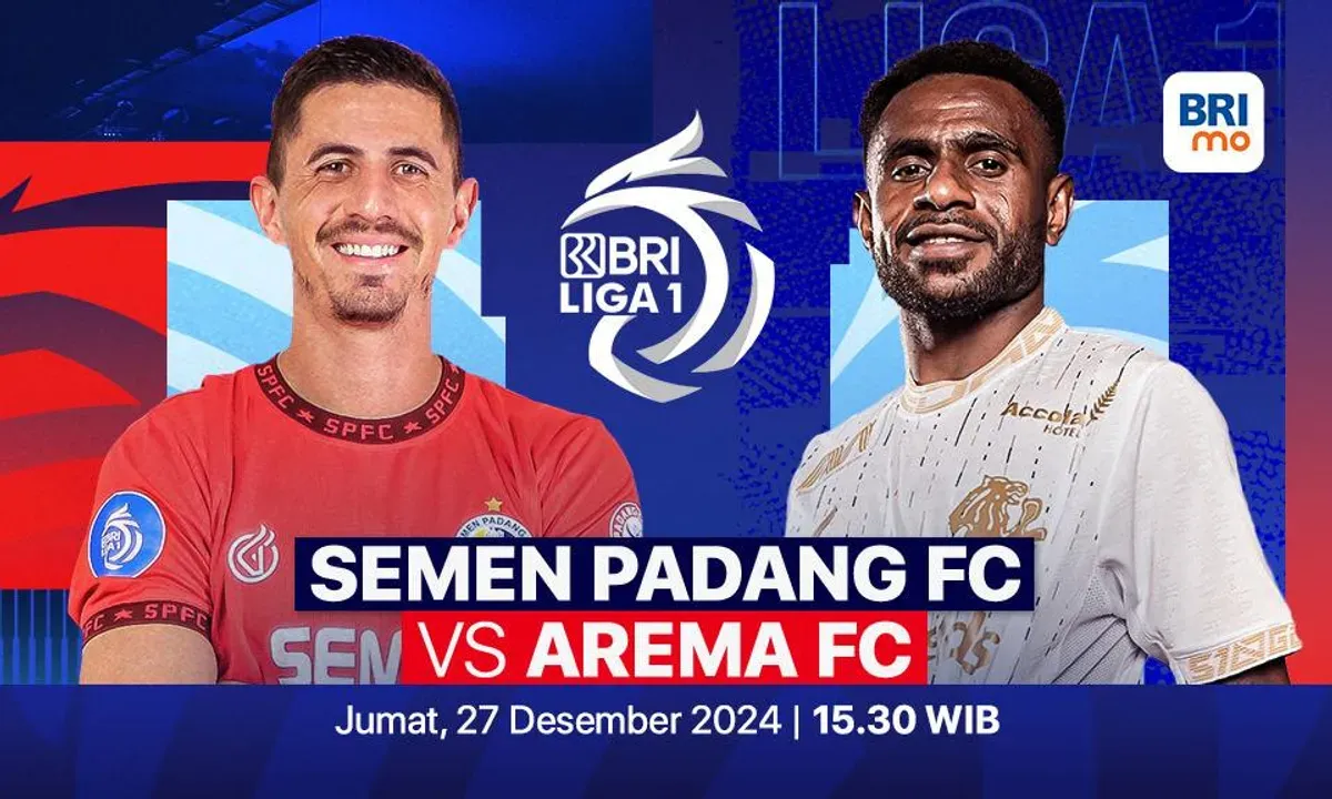 Link live streaming pertandingan Semen Padang vs Arema FC, pada pekan ke-16 Liga 1 2024-25. (Sumber:  | Foto: Vidio)