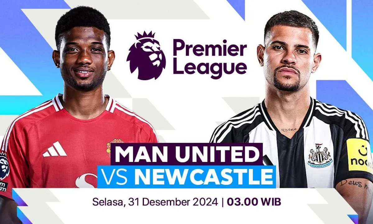 Link live streaming pertandingan Man United vs Newcastle, pada pekan ke-19 Liga Inggris 2024-25. (Foto: Vidio)