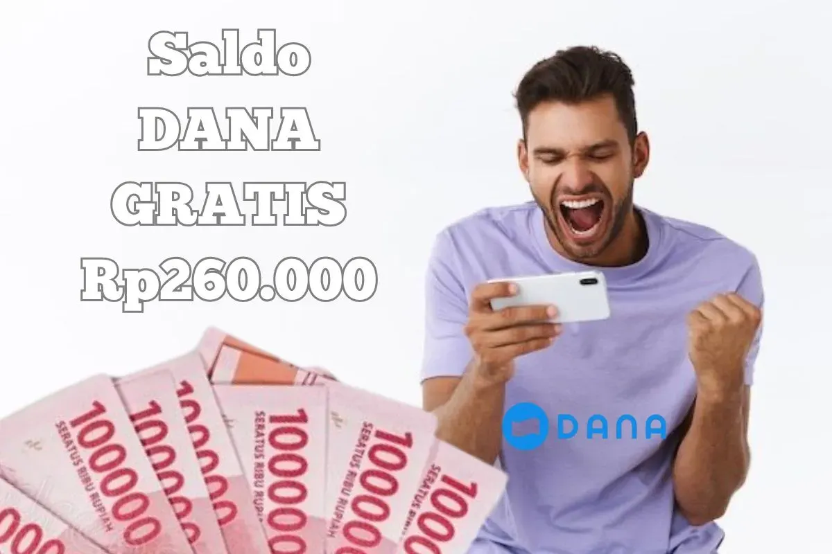 Cara klaim saldo DANA Gratis Rp260.000 lewat Apk penghasil uang. (Sumber: Poskota/Syania Nurul Lita Baikuni)