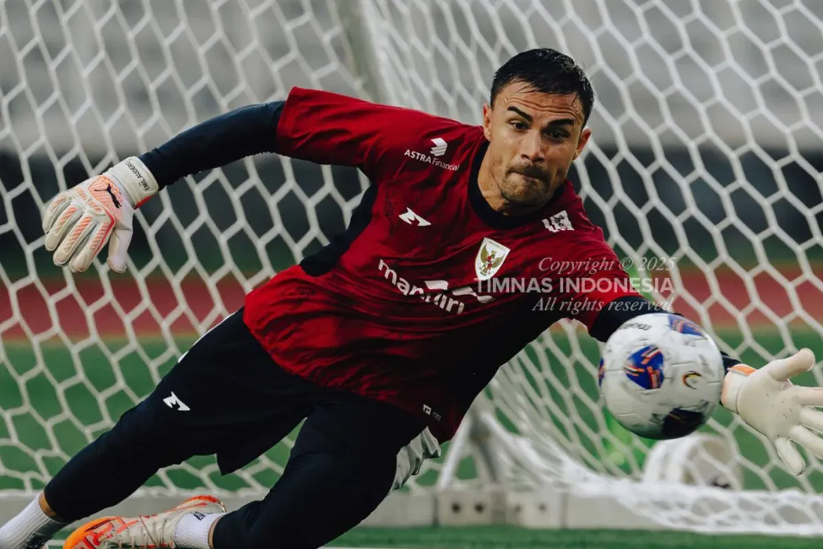 Potret penjaga gawang Timnas Indonesia, Emil Audero Mulyadi. (Sumber: X/@TimnasIndonesia)