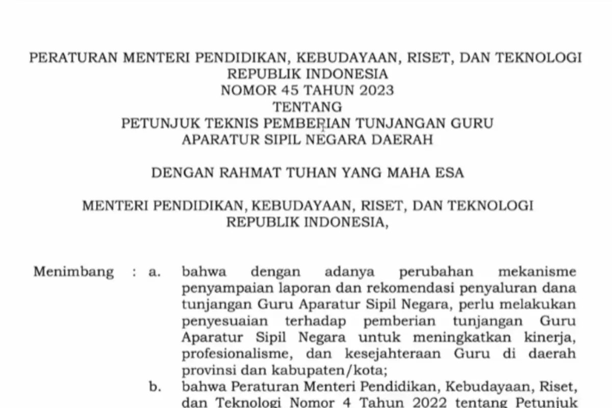 Regulasi terbaru pencairan tunjangan sertifikasi guru 2025.