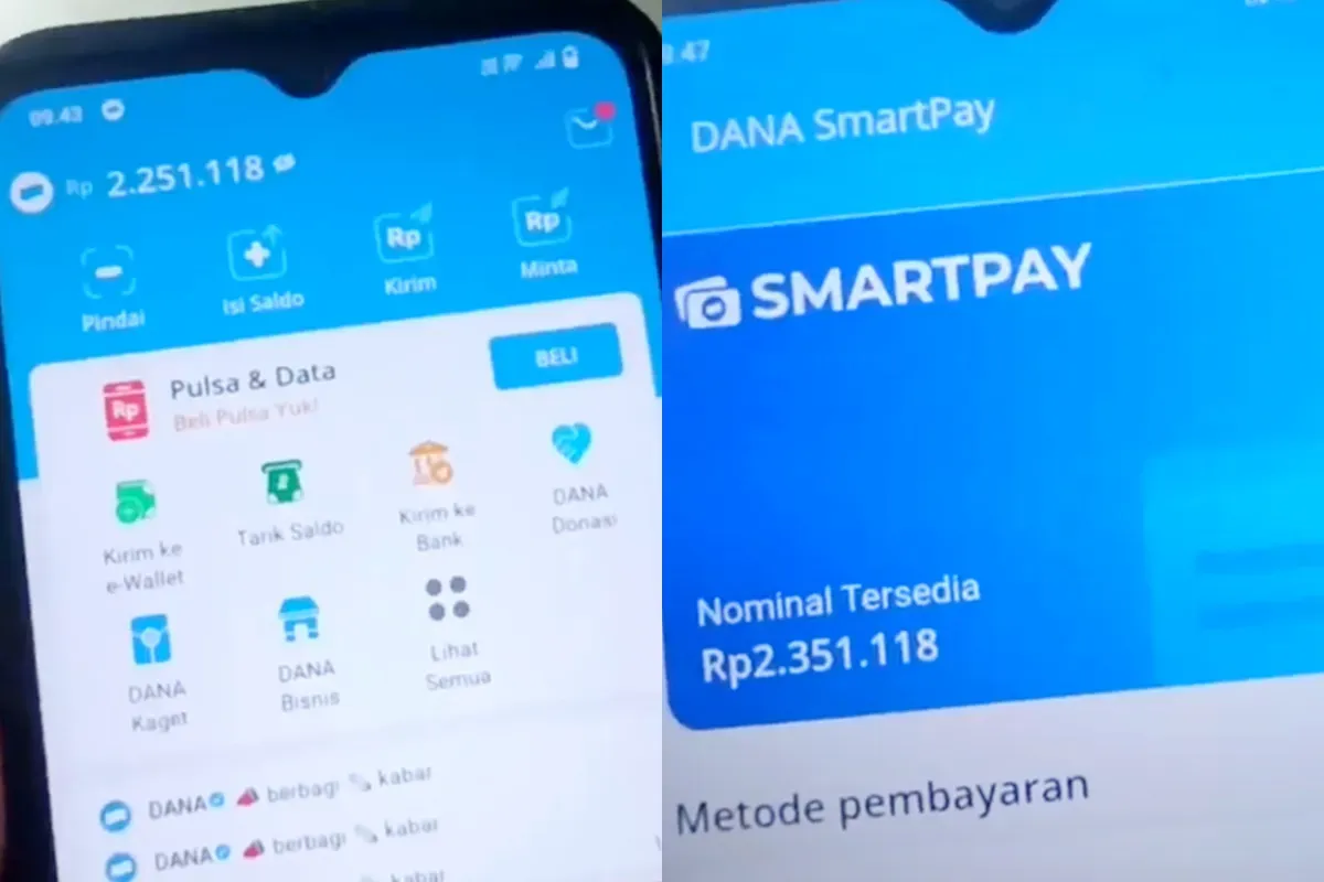 Tangkapan layar pinjaman online tunai via fitur DANA SmartPay. (Sumber: YouTube/Bang Wicak)