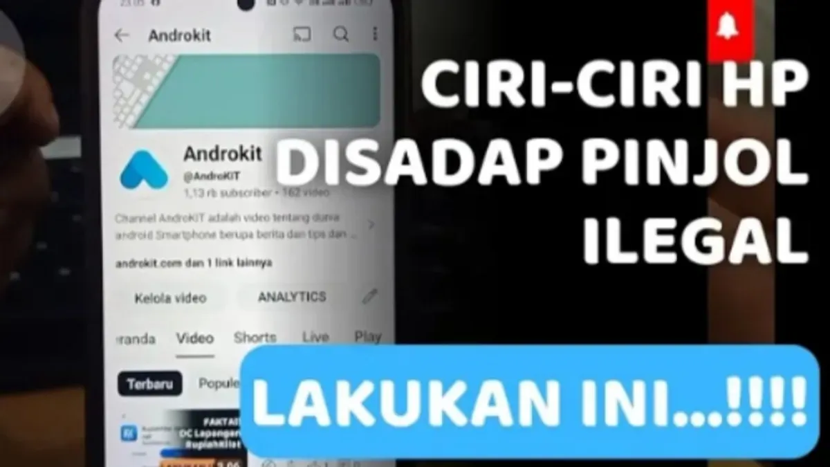 Ilustrasi penyadapan data di HP dari oleh pinjol ilegal. (Sumber: YouTube/@Androkit)