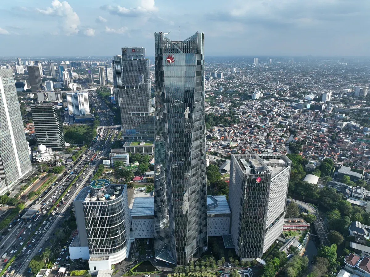 Suasana gedumg kantor pusat Telkom di Jalan Gatot Subroto, Mampang Prapatan, Jakarta Selatan. (Sumber: Dok. Telkom)