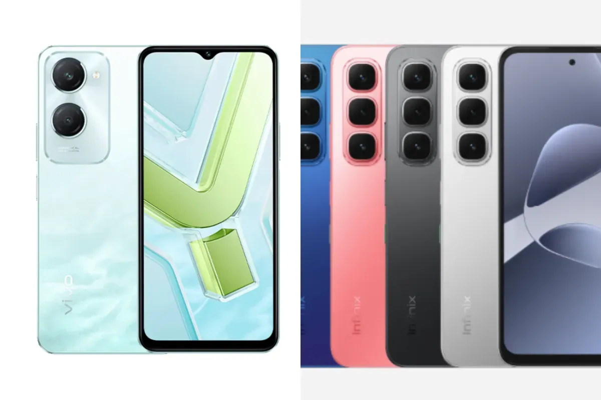 Ilustrasi perbandingan HP Vivo Y18 vs Infinix Hot 60i. (Sumber: Vivo)