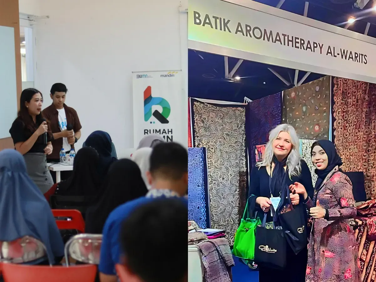 Batik Al Warits, UMKM asal Madura yang menjadi binaan RB Surabaya berhasil menembus pasar Amerika. (Sumber: Dok Corsec Bank Mandiri)