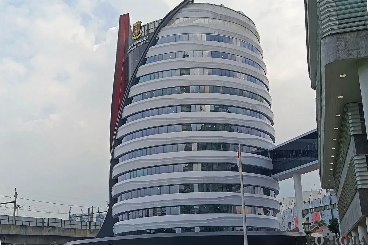 Gedung Bundar Jam Pidsus yang terletak di kompleks Kejaksaan Agung (Kejagung), Jakarta Selatan. (Sumber: Poskota/Ali Mansur)