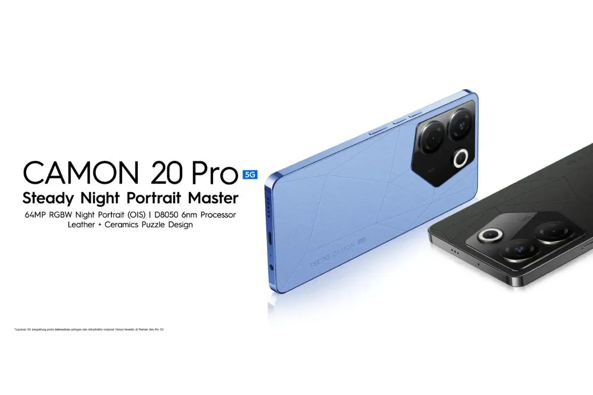 Tecno Camon 20 Pro 5G, HP Rp3 jutaan dengan kamera setara flagship. (Sumber: Tecno)