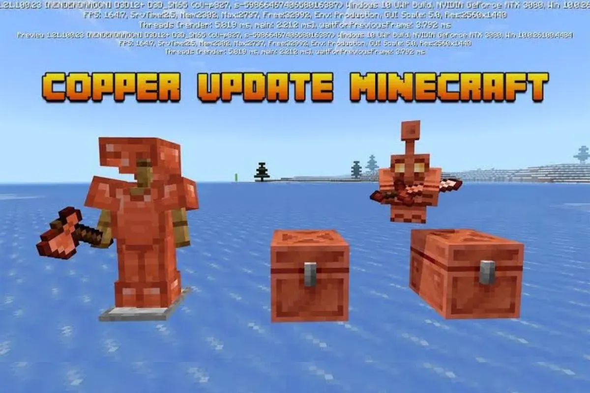 Minecraft Copper Update versi terbaru, cek di sini. (Sumber: YouTube/Hydro Foam)