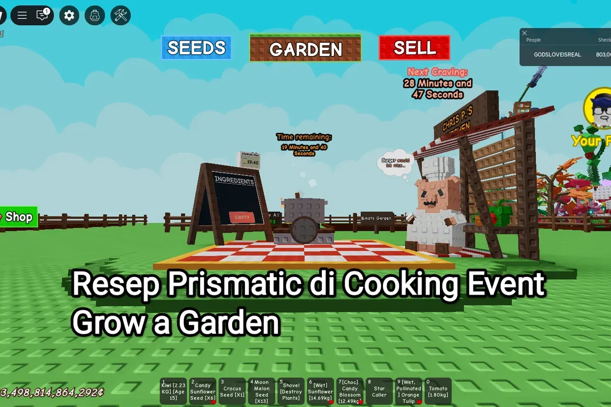 Resep prismatic salad di Cooking Event Grow a Garden. (Sumber: Grow a Garden Fandom)