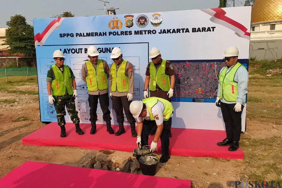 Groundbreaking SPPG di kawasan Palmerah, Jakarta Barat, Rabu, 6 Agustus 2025. (Sumber: Poskota/Pandi Ramedhan)