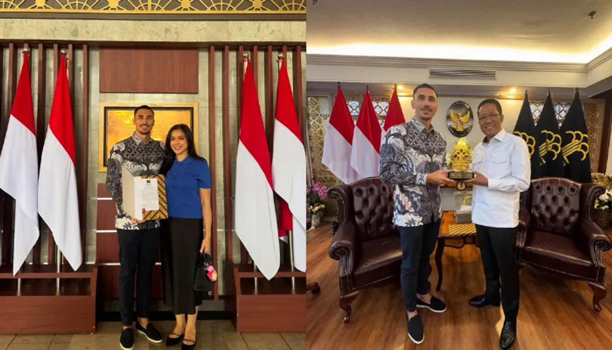 Vincent Verhaag kini sah sebagai WNI setelah lepas kewarganegaraan Belanda. Jessica Iskandar bagikan momen haru pengambilan sumpah. (Sumber: Instagram/@inijedar, @v.andrianto)