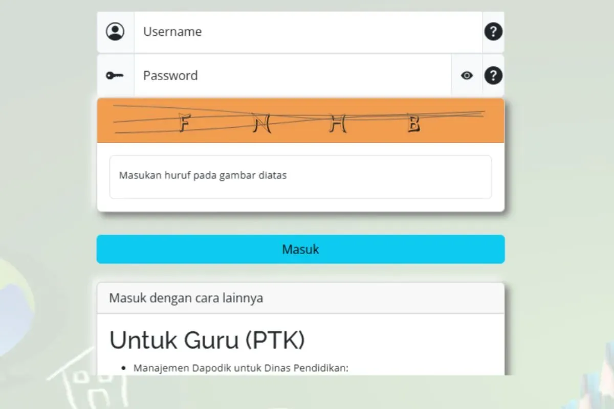 Cek penerima bantuan insentif guru online di Info GTK. (Sumber: tangkapan layar)