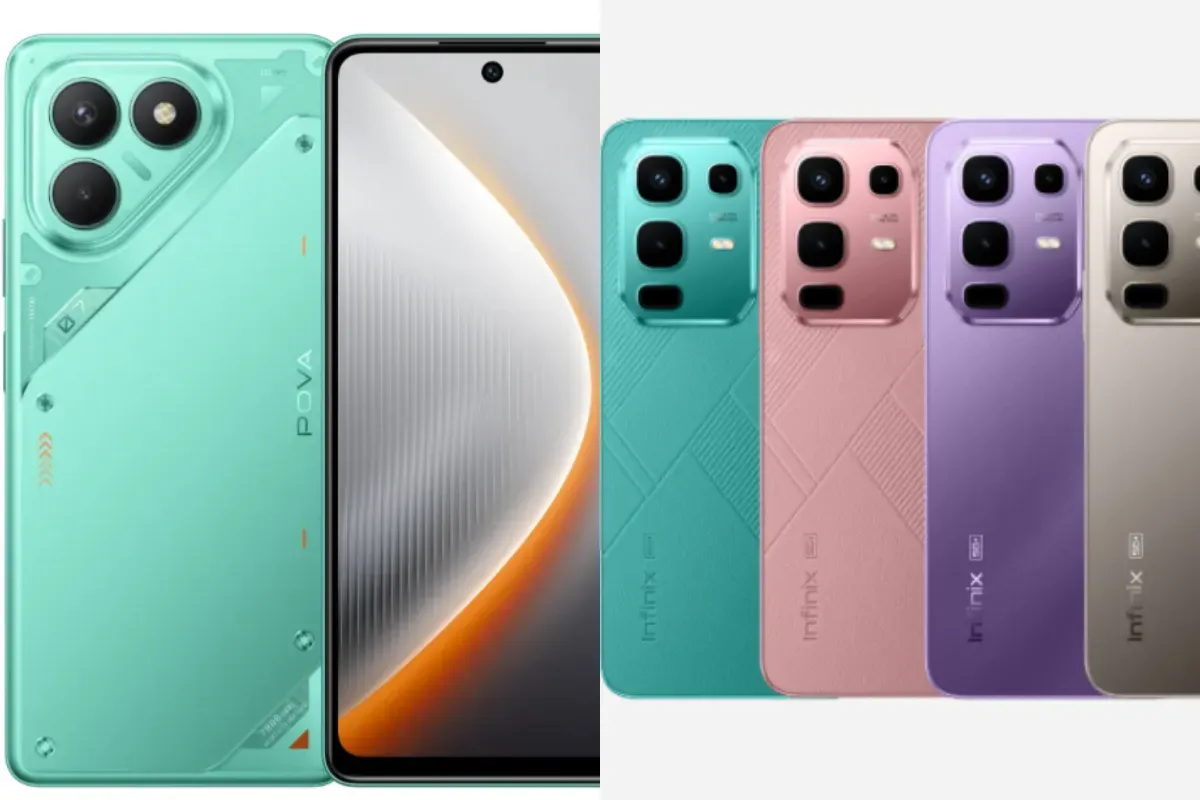 Ilustrasi perbandingan HP Tecno Pova 7 vs Infinix Note 50X. (Sumber: Infinix)