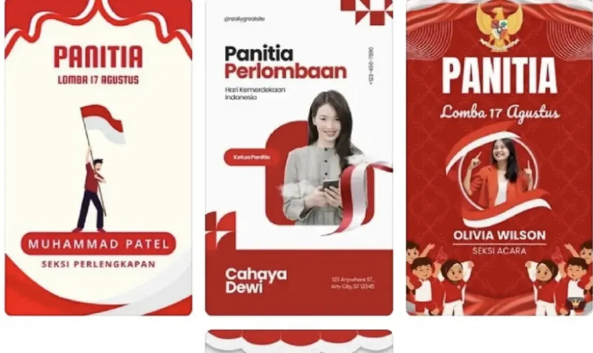 15 Desain ID Card Panitia 17 Agustus 2025 yang Bisa Diunduh Gratis dan Langsung Diedit