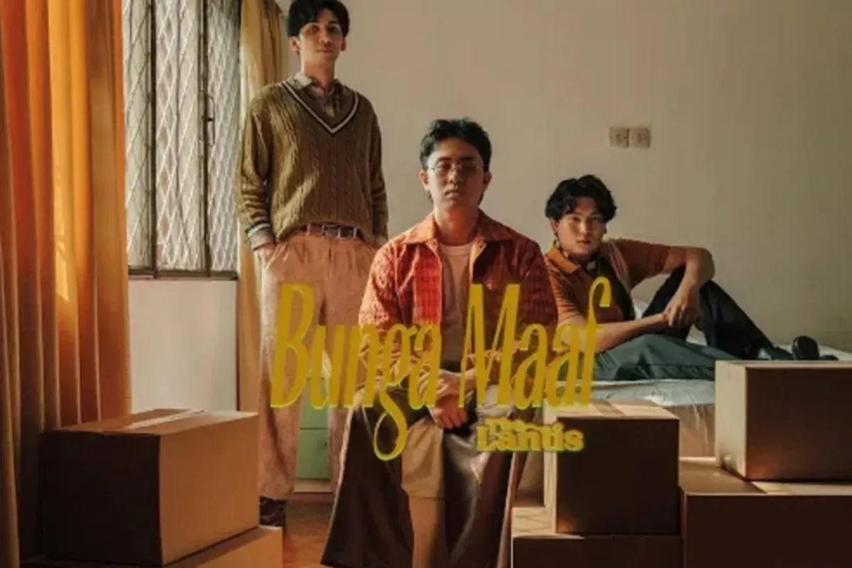 Lirik lagu Bunga Maaf dari The Lantis. (Sumber: YouTube/The Lantis)
