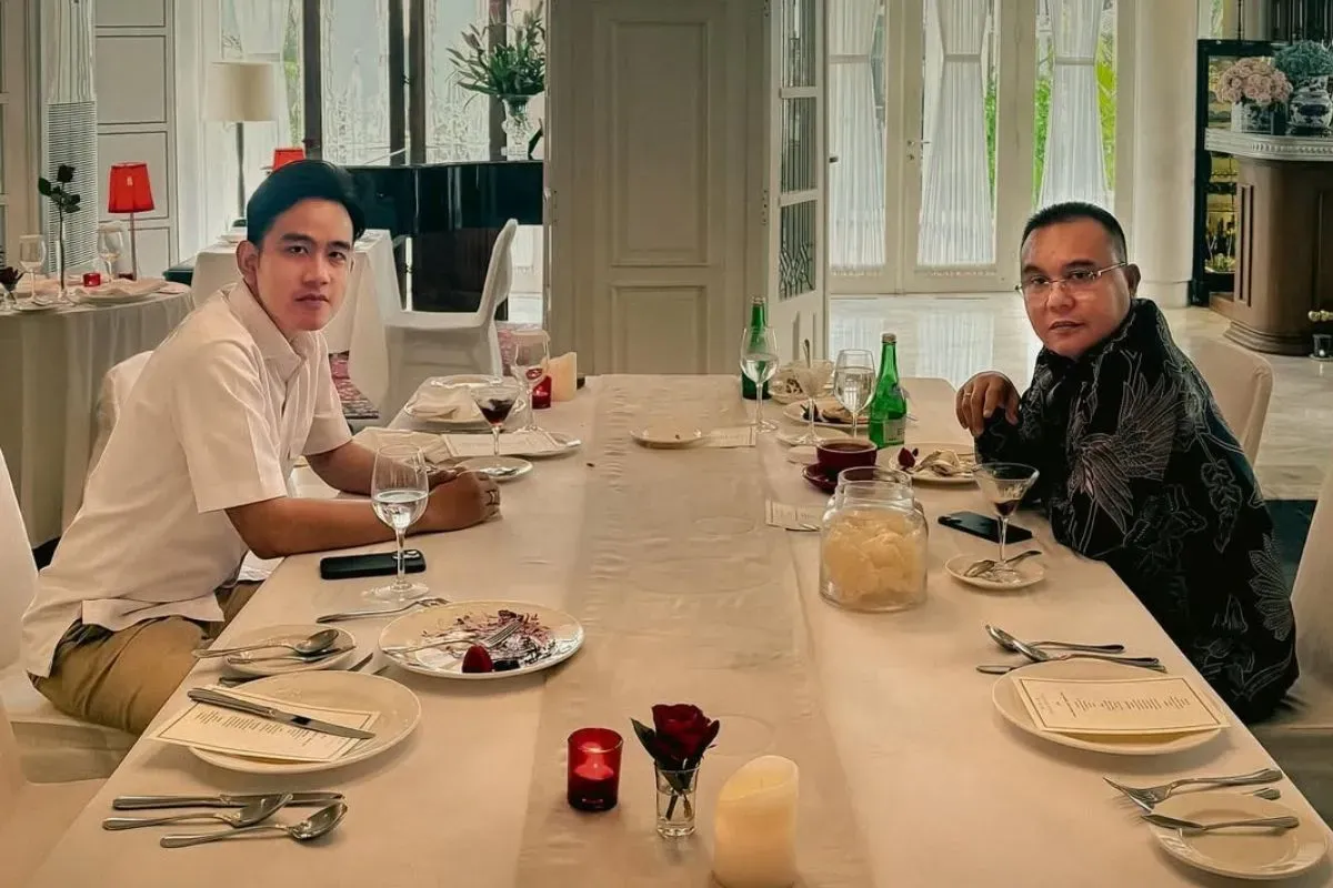 Pertemuan antara Wakil Presiden Republik Indonesia Gibran Rakabumingraka dan Wakil Ketua DPR RI Sufmi Dasco Ahmad. (Sumber: Instagram/@gibran_rakabuming)