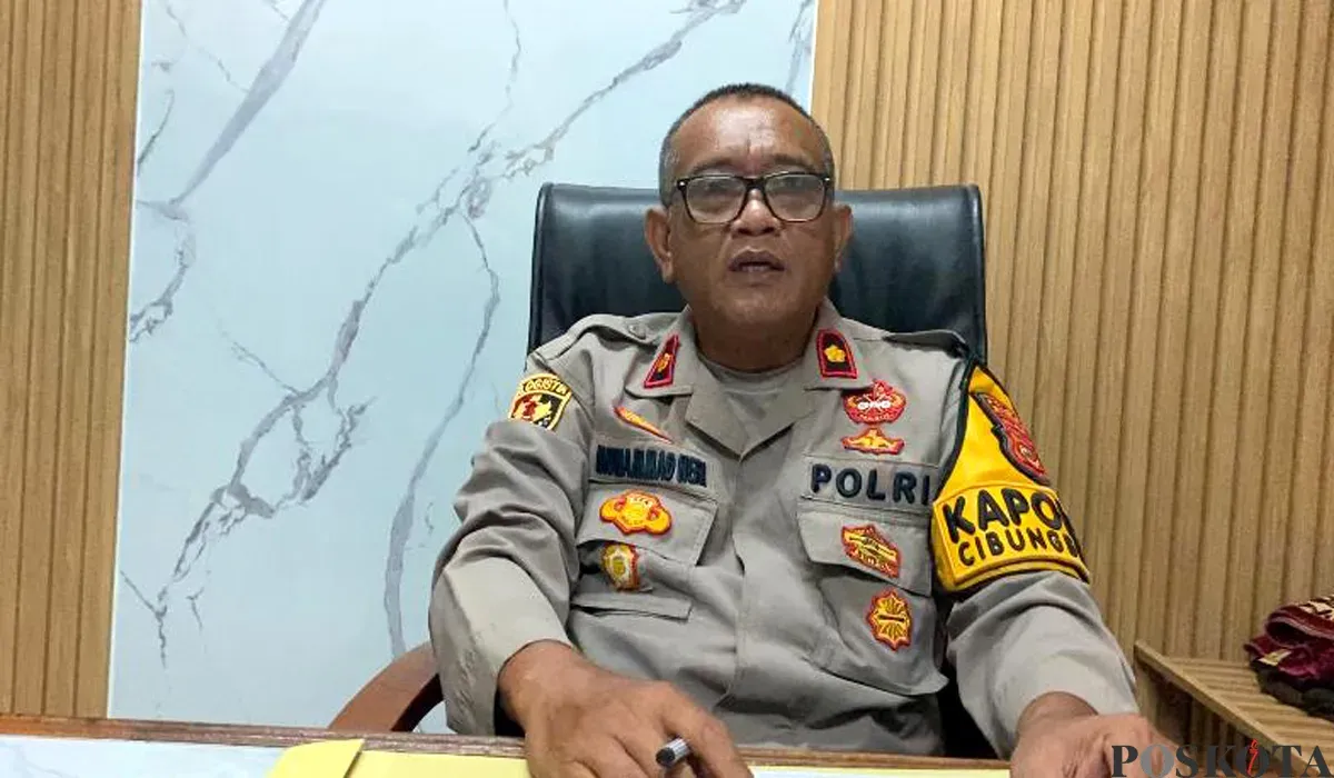 Kapolsek Cibungbulang, Kompol Muhammad Heri. (Sumber: POSKOTA | Foto: Giffar Rivana)