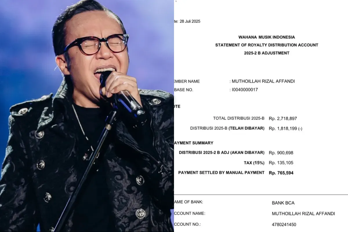 Potret Ari Lasso (kiri) yang memberikan keluhan kepada WAMI terkait distribusi royalti. (Sumber: Instagram/@ari_lasso)