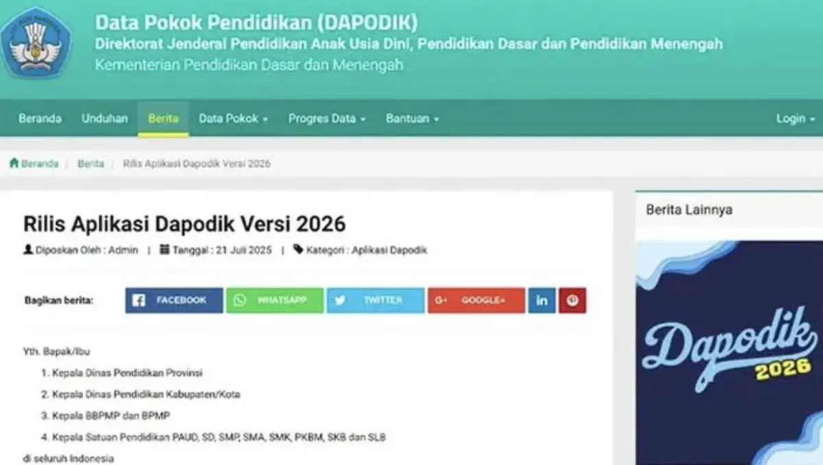 Sinkronisasi vs Tarik Data di Dapodik: Perbedaan, Fungsi, dan Langkah Praktis untuk Operator Sekolah (Sumber: Dok/Dapodik 2026)