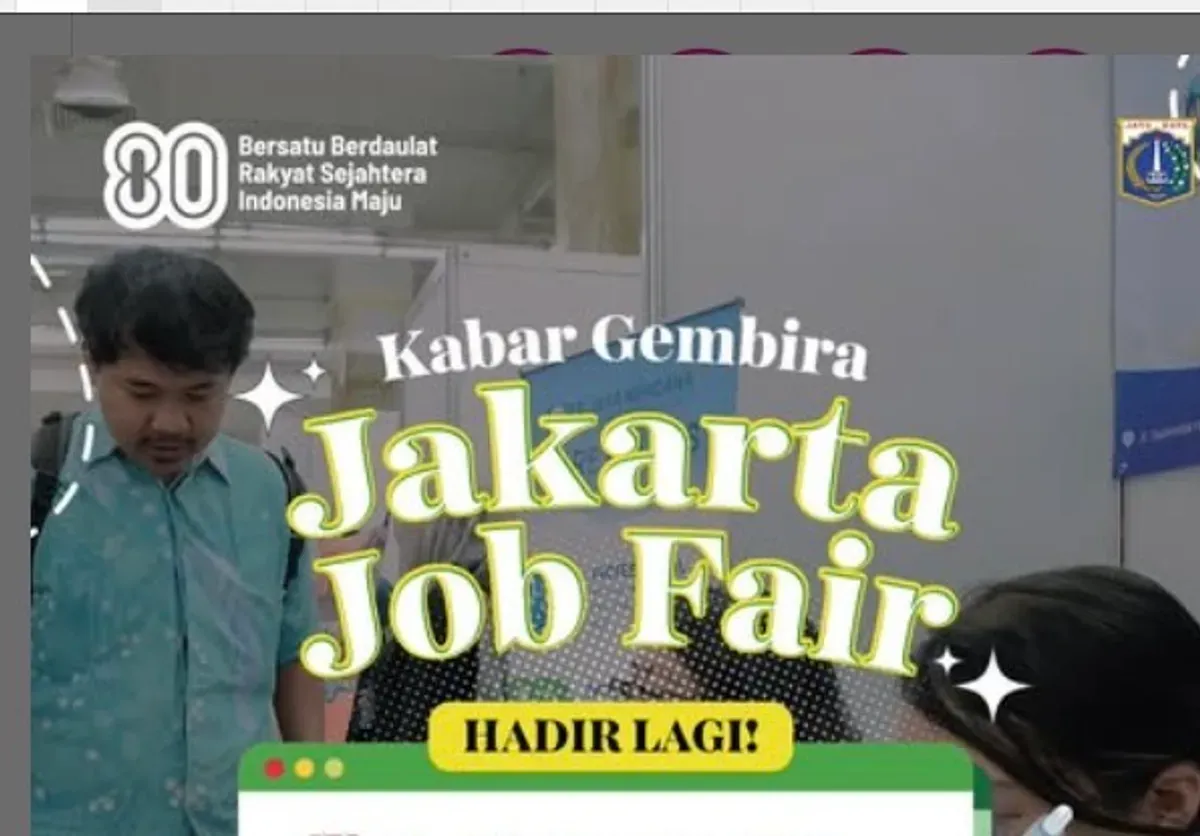 Jakarta Job Fair hadir tanggal 19-20 Agustus 2025 (Sumber: Instagram @dkijakarta)