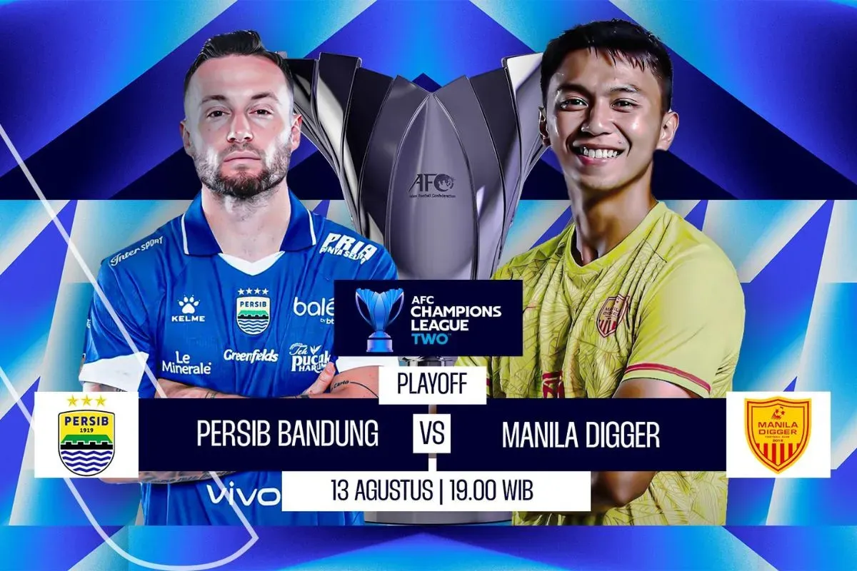Cek di sini link live streaming Persib Bandung vs Manila Digger, sebentar lagi kick off. (Sumber: visionplus)