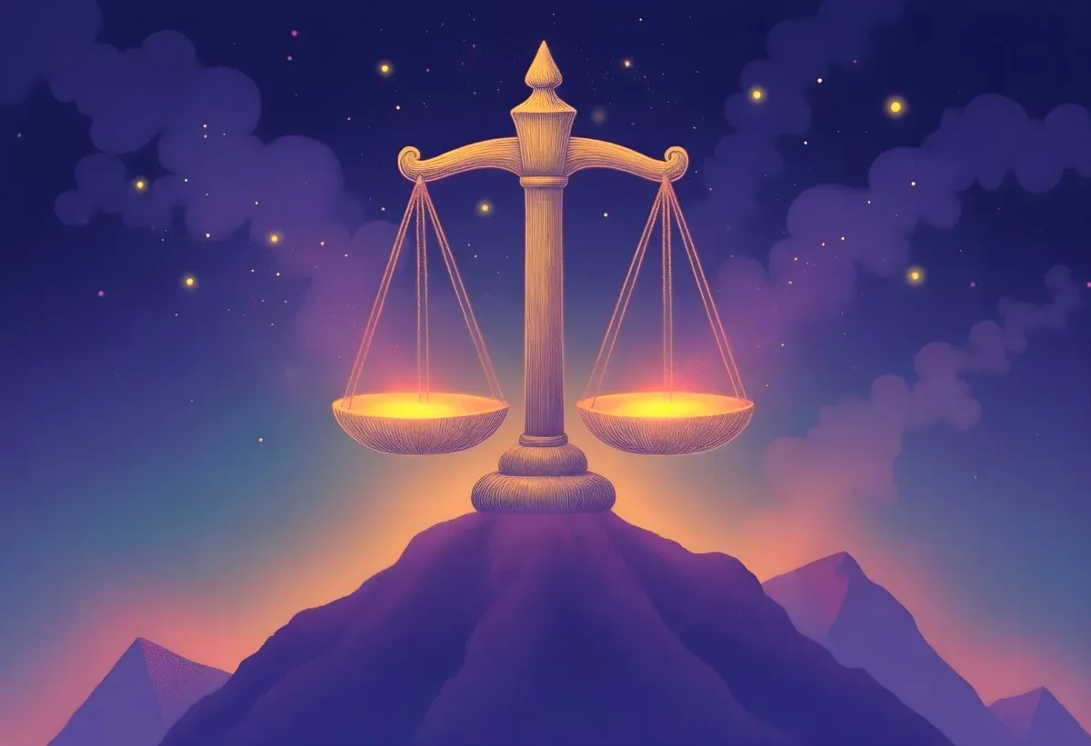 Ilustrasi zodiak Libra. (Sumber: Freepik)