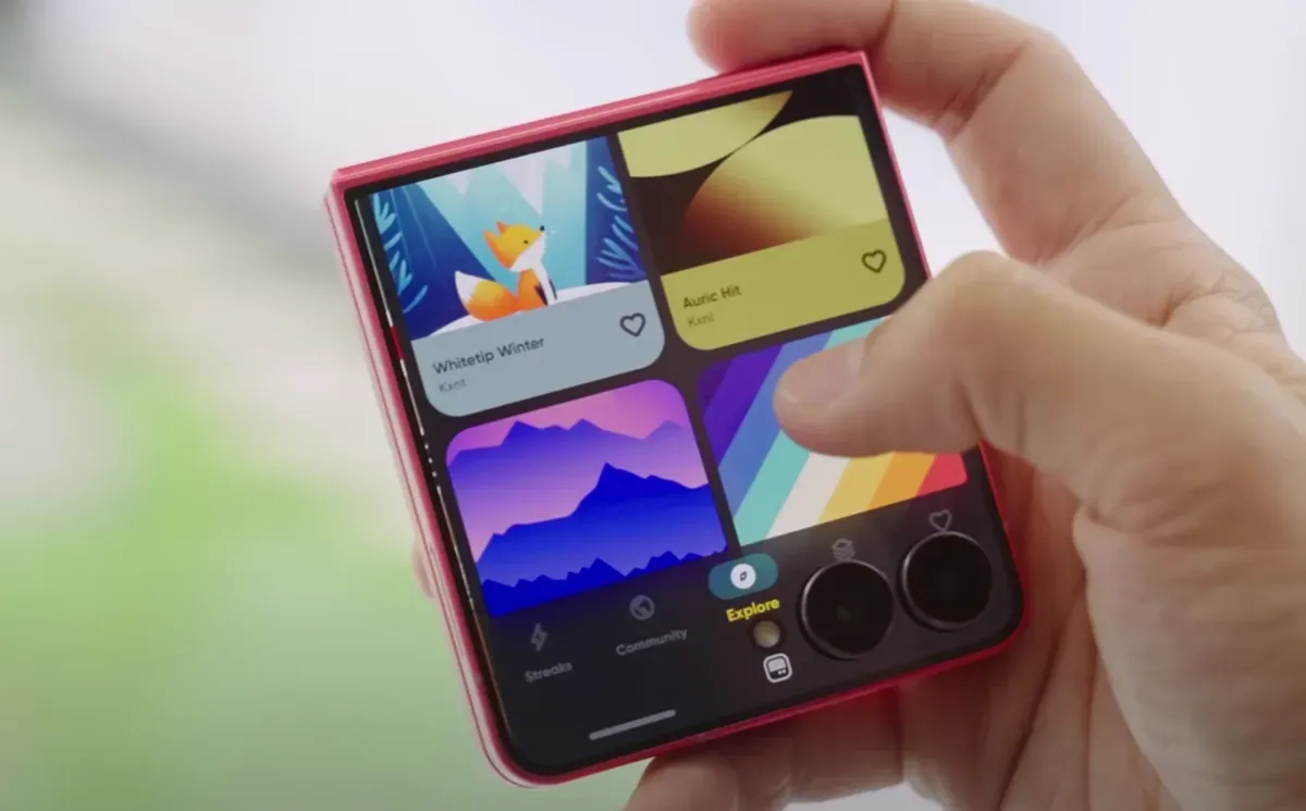 Tampilan Samsung Galaxy Z Flip 7 (Sumber: Youtube/@Gadgetin)