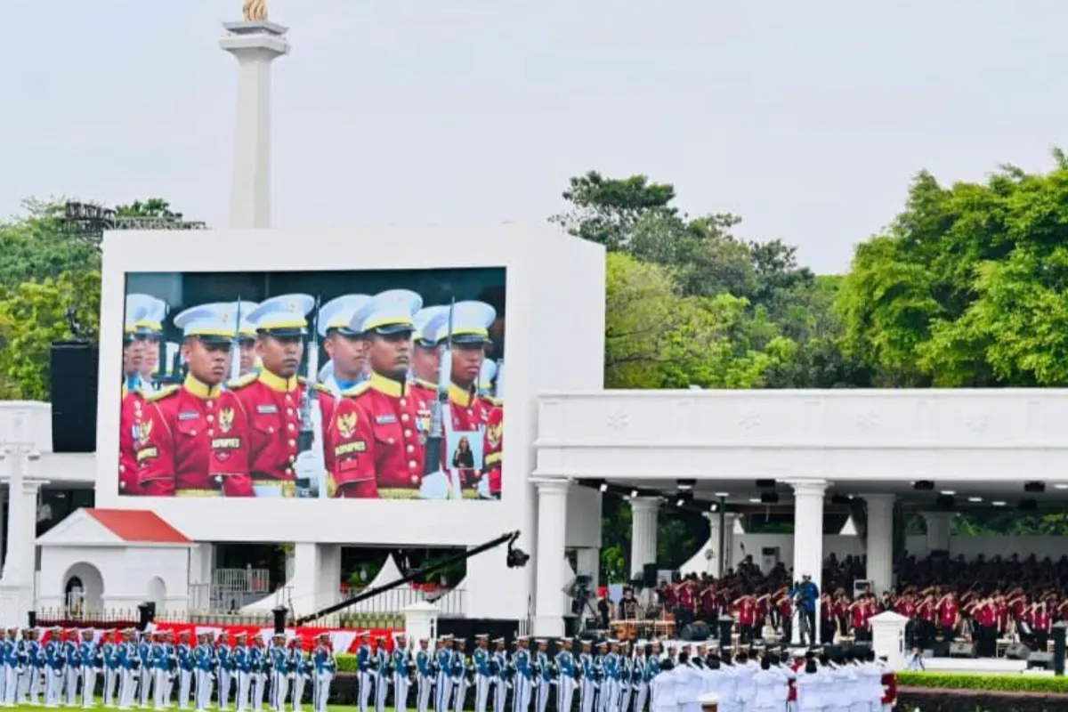 Ilustrasi upacara HUT RI. (Sumber: presidenri.go.id)