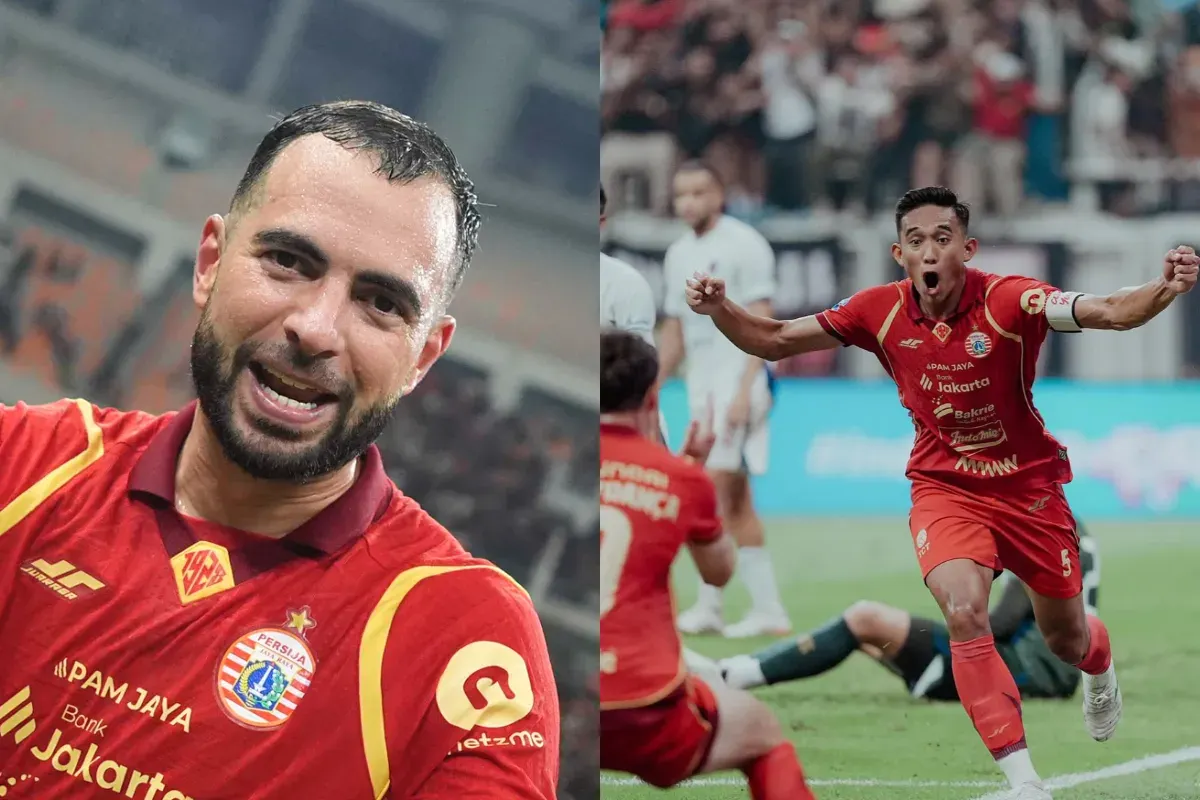 Potret pemain Persija, Jordi Amat (kiri) dan Rizky Ridho (kanan) yang dipuji oleh Mauricio Souza. (Sumber: Persija Jakarta)