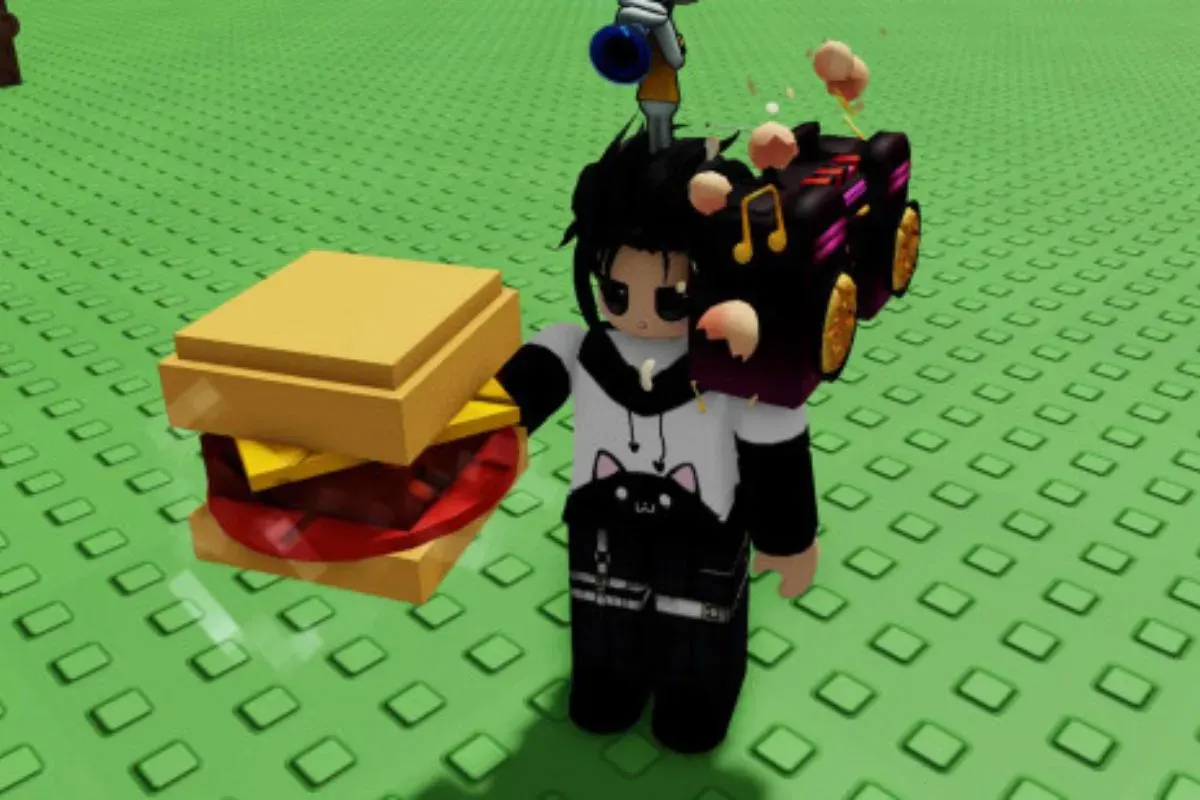 Resep burger untuk semua tier di grow a garden (Sumber: PCGamesN)