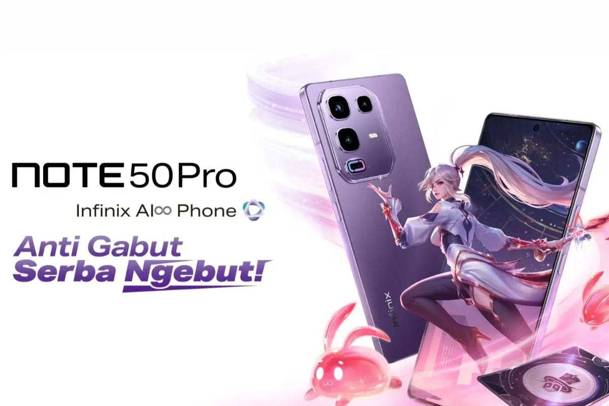 Ilustrasu HP Infinix Note 50 Pro. (Sumber: infinix)