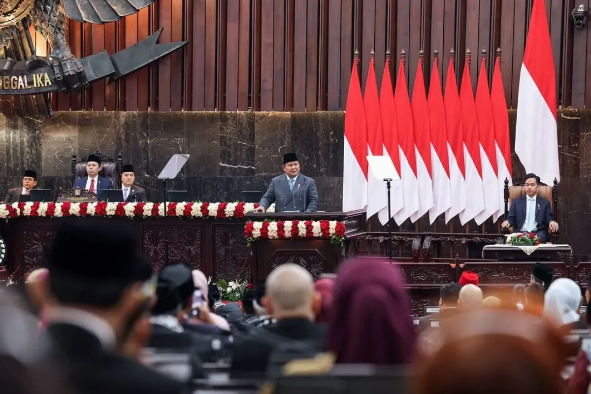 Presiden menghadiri Sidang Tahunan MPR serta Sidang Bersama DPR dan DPD menjelang peringatan Hari Kemerdekaan ke-80. (Sumber: Instagram/@presidenrepublikindonesia)