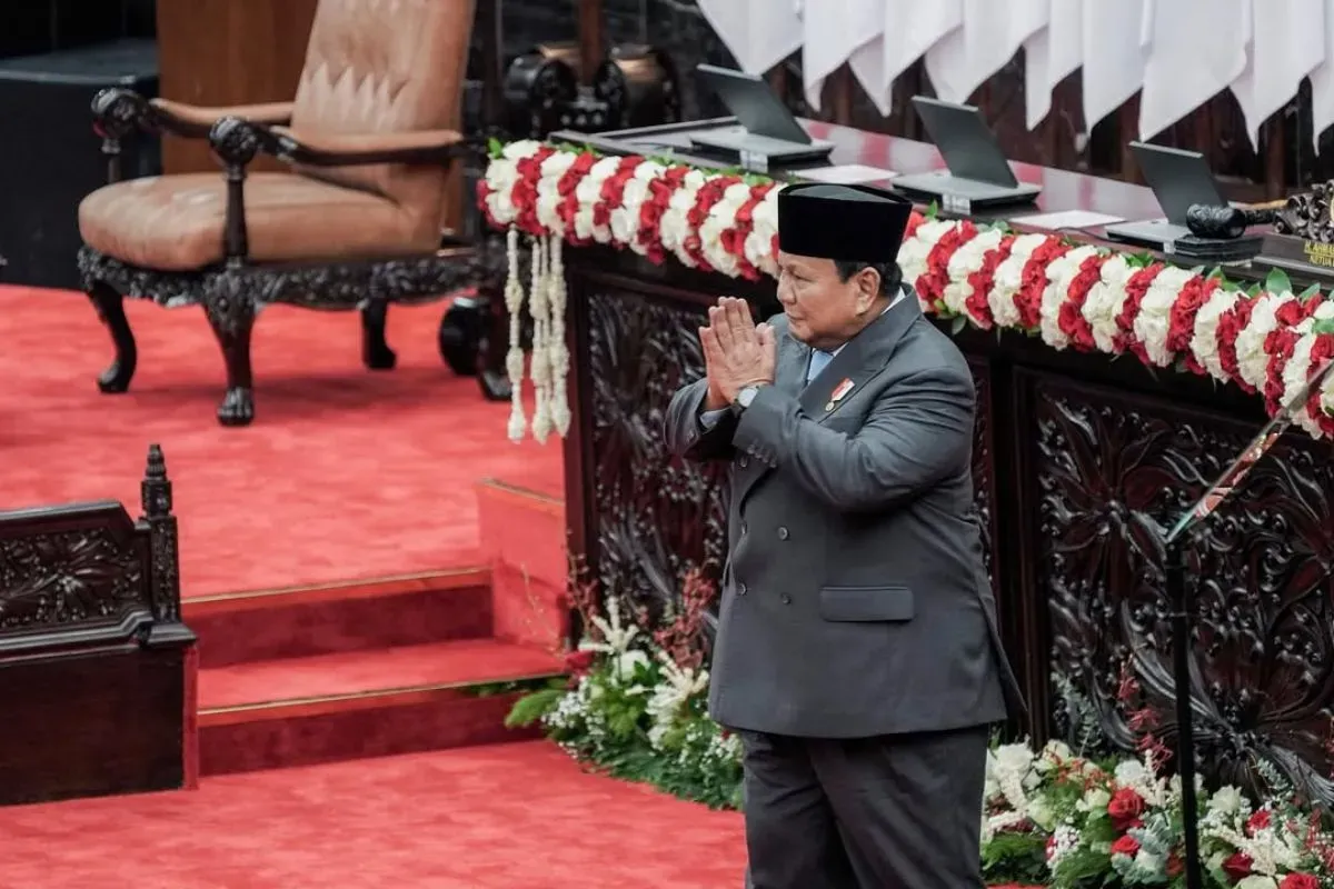 Presiden menghadiri Sidang Tahunan MPR serta Sidang Bersama DPR dan DPD menjelang peringatan Hari Kemerdekaan ke-80. (Sumber: Instagram/@presidenrepublikindonesia)