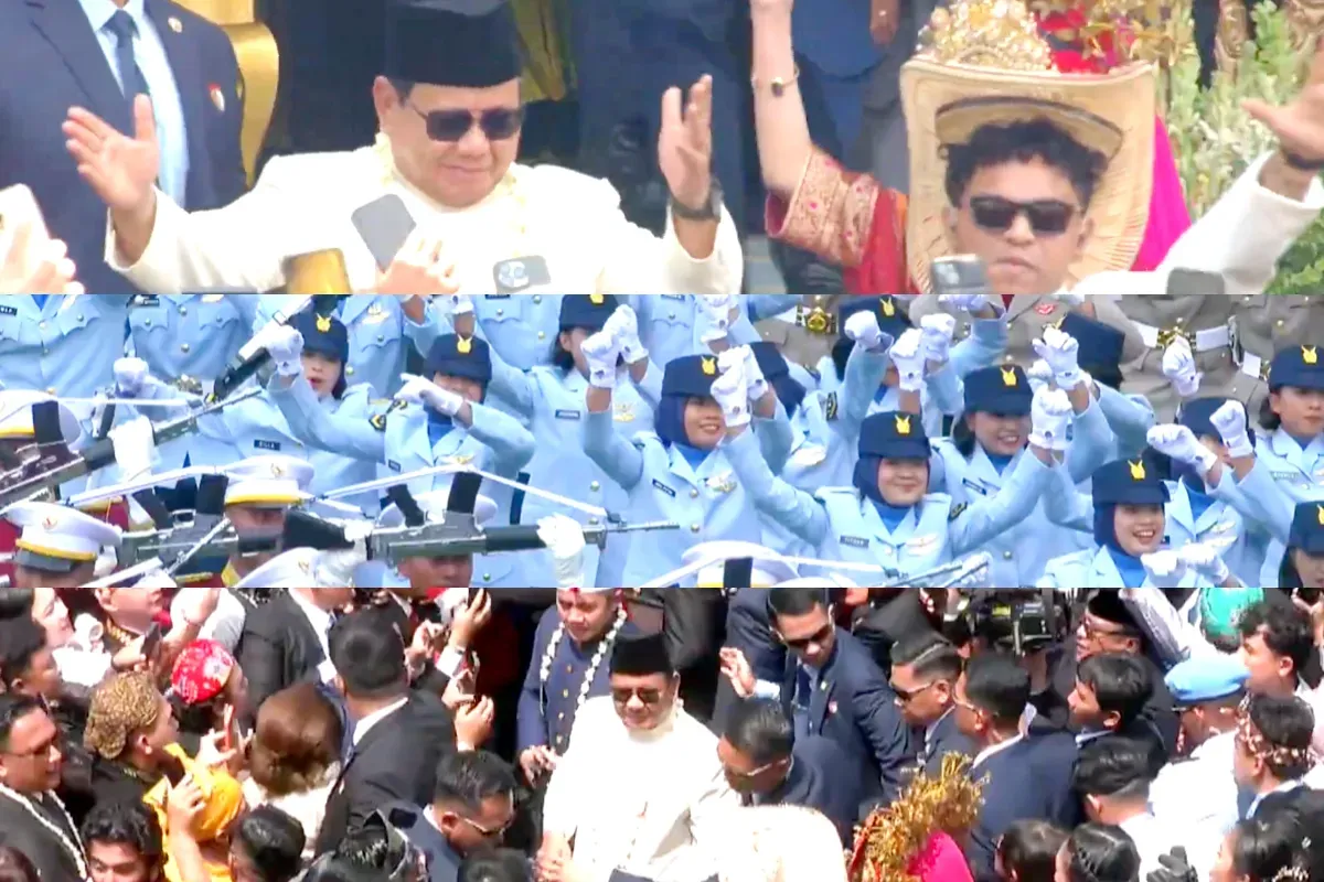 Potret suasana HUT RI saat lagu viral Tabola Bale jadi hiburan di Istana Negara. (Sumber: YouTube/Sekretariat Presiden)