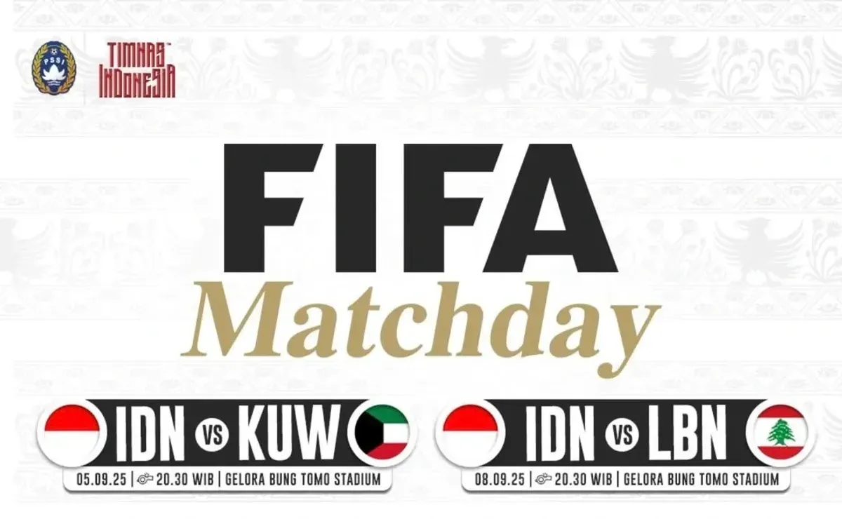 Harga tiket Timnas indonesia vs Kuwait dan Lebanon di FIFA matchday September 2025 (Sumber: Instagram @pssi)