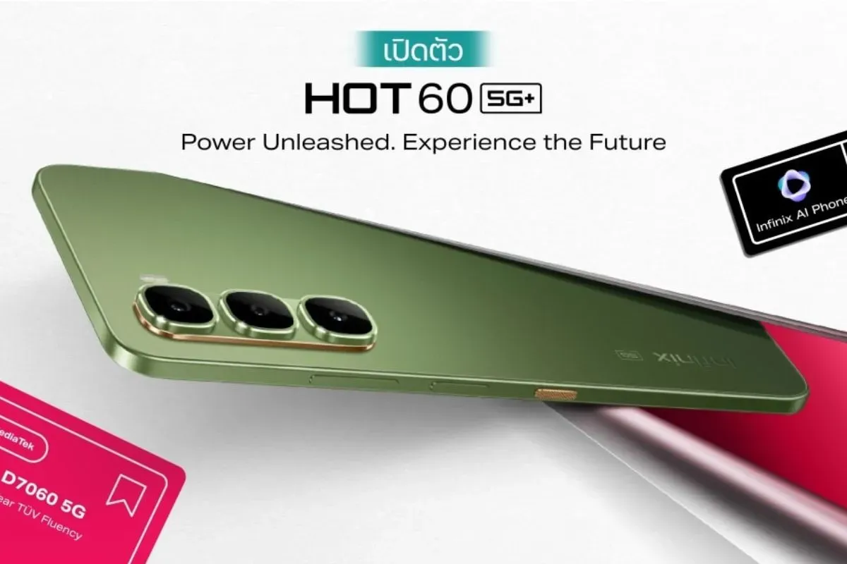 HP Infinix Hot 60 5G Plus. (Sumber: Infinix)