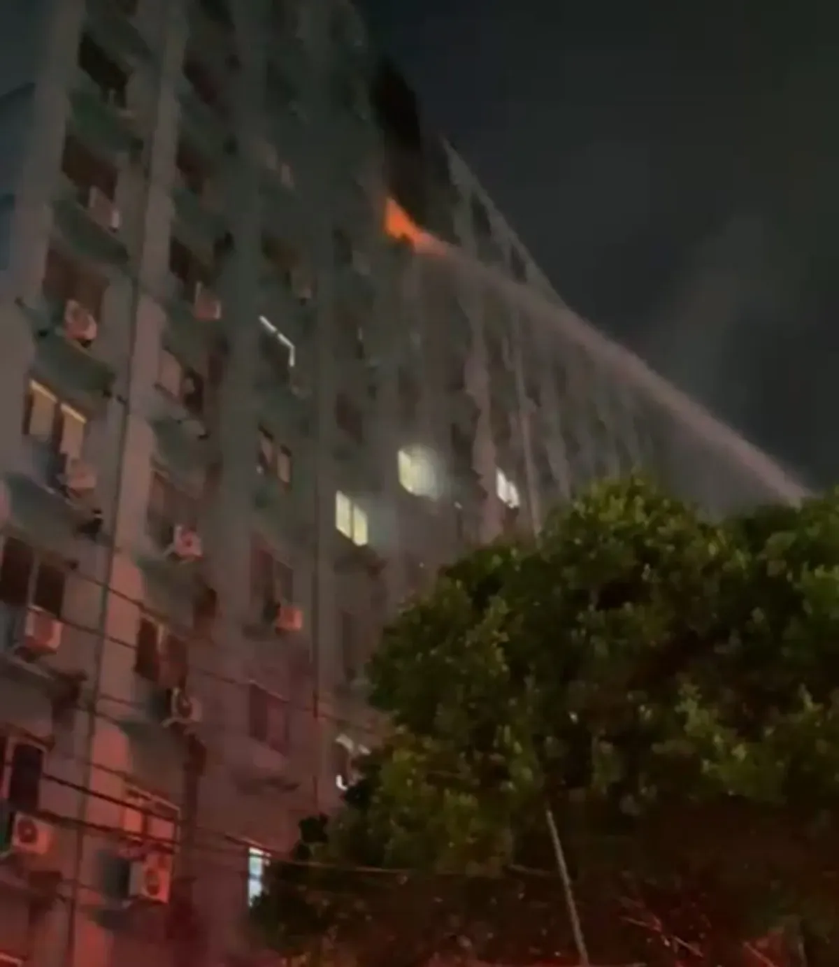 Apartemen City Park, Cengkareng, Jakarta Barat, terbakar pada Selasa, 19 Agustus 2025. (Sumber: Dok Warga)