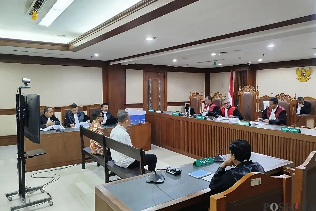 Sidang kasus korupsi pengadaan gerobak dagang pada Kemendag di Pengadilan Tindak Pidana Korupsi (Tipikor) Jakarta Pusat, Selasa, 19 Agustus 2025. (Sumber: Poskota/Ramot Sormin)