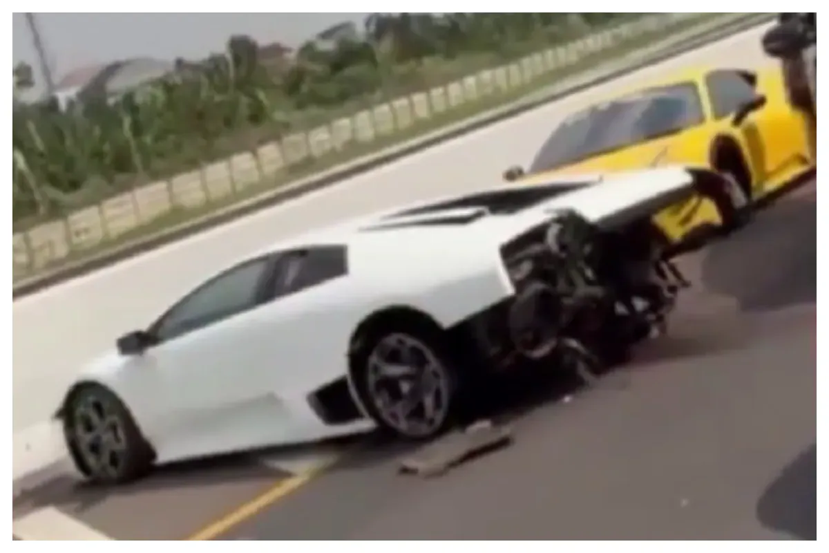 Erik Soetiono tengah menjadi sorotan usai insiden kecelakaan tunggal yang melibatkan mobil mewah Lamborghini di Tol Kunciran, Tangerang. (Sumber: X/@AboutTNG)
