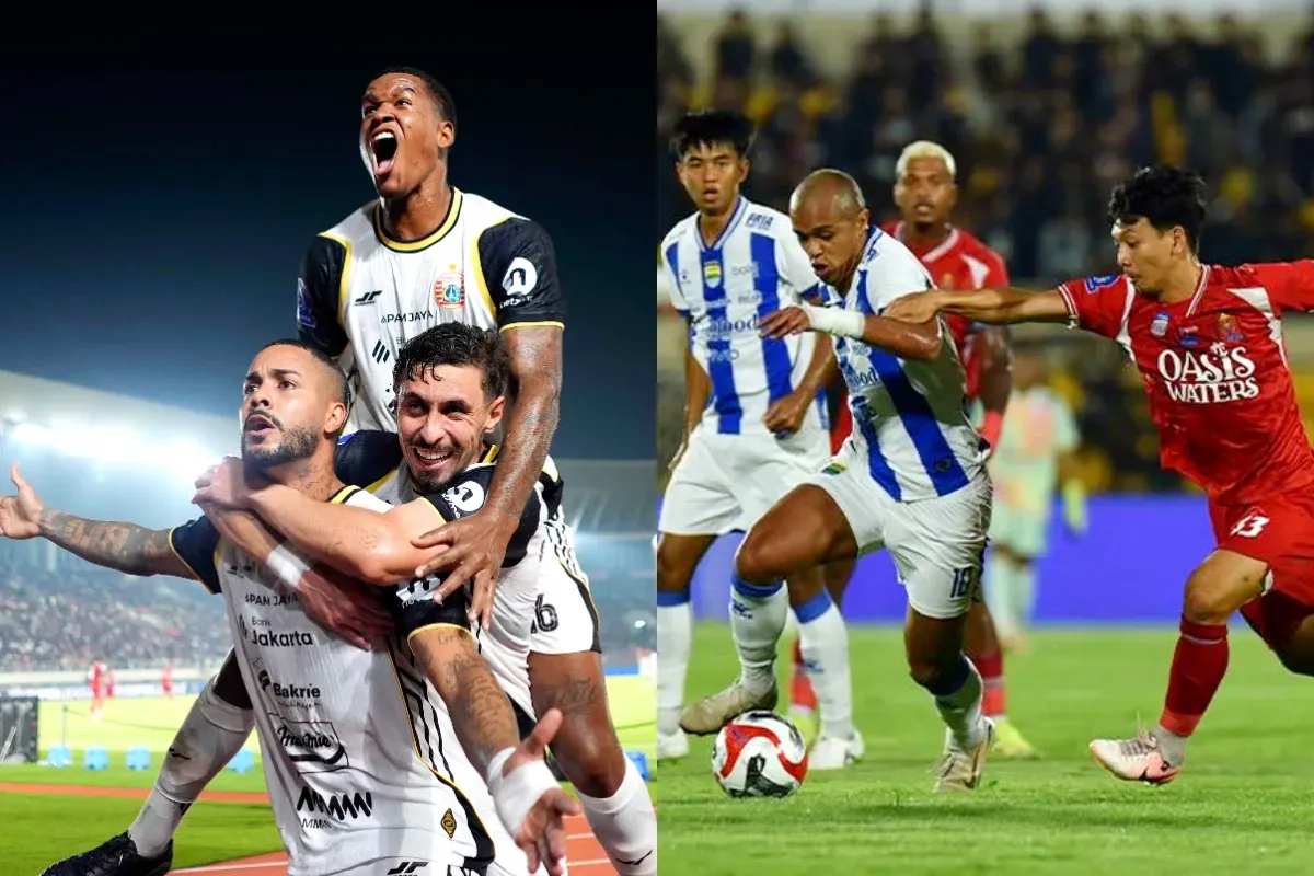 Potret pemain Persija Jakarta (kiri) dan Persib Bandung (kanan). (Sumber: Persija dan Persib)